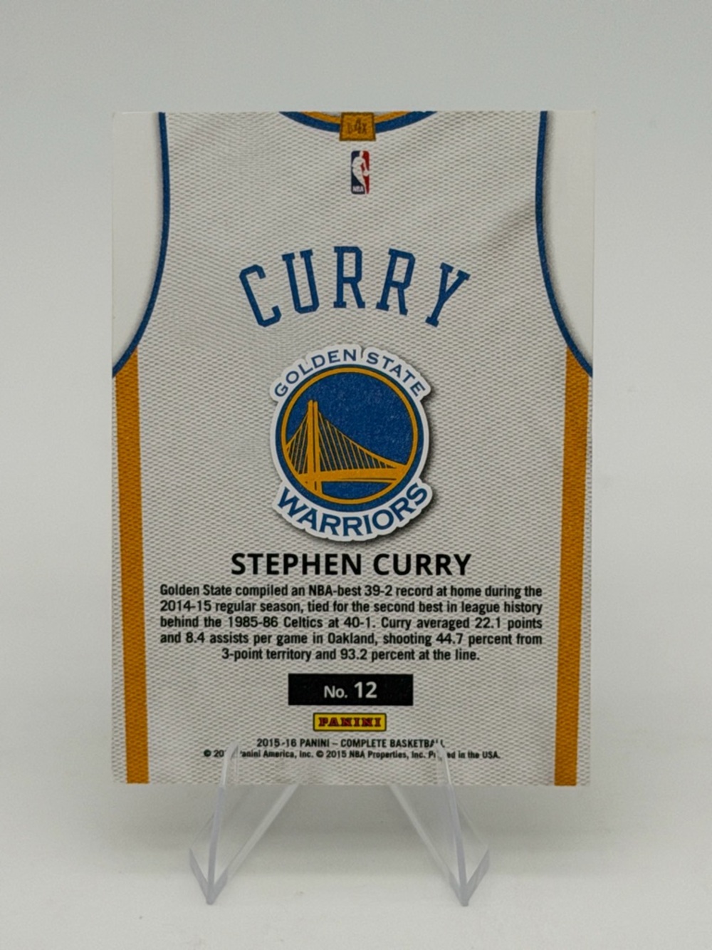 Steph Curry LeBron James Panini Home Set Lot 2015 2016 No 12 No 35 Cards - Picture 5 of 5